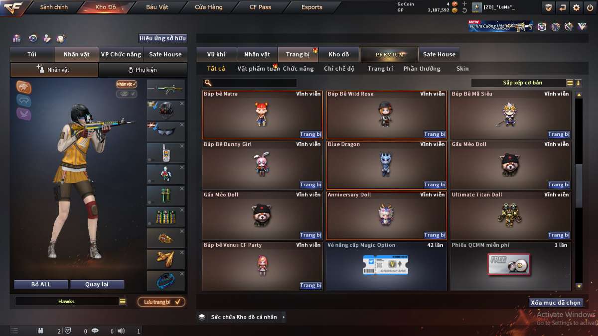 shop acc cf uy tin gia re